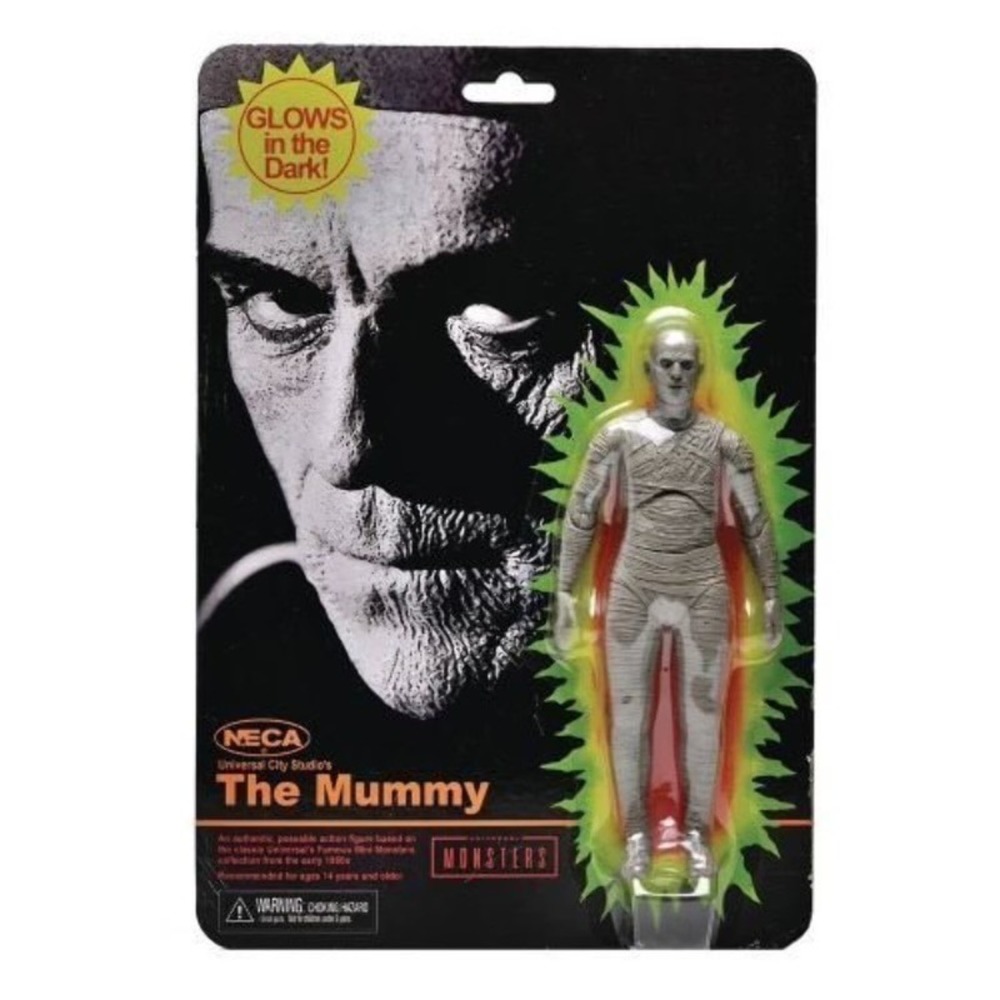 NECA - The Mummy - Universal Monsters 7.5" Glow in the Dark Retro Action Figure